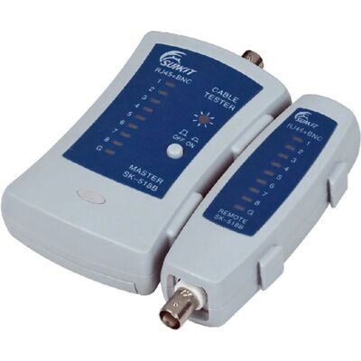 Alantec NI007 Probador de cables de red - PoE - Soporta RJ45, RJ11, RJ12, BNC Alantec NI007 Probador de cables de red - PoE - Soporta RJ45, RJ11, RJ12, BNC