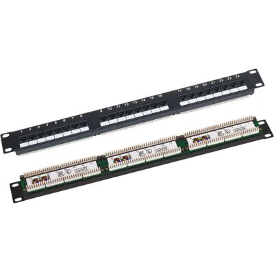 Panel de parcheo Alantec PK-U5-1 - 24 puertos 1U Acero Negro Categoría 5e Panel de parcheo Alantec PK-U5-1 - 24 puertos 1U Acero Negro Categoría 5e