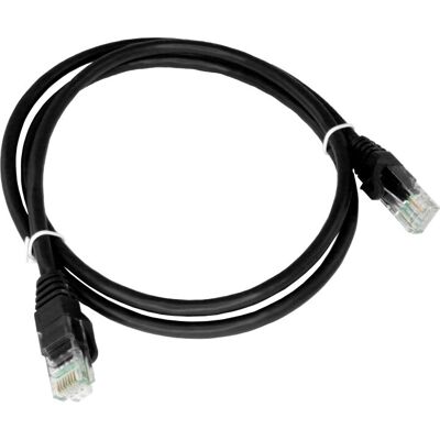 A-LAN - KKU6ACZA1.0 - Schwarz - 1 m - Netzwerkkabel A-LAN - KKU6ACZA1.0 - Schwarz - 1 m - Netzwerkkabel