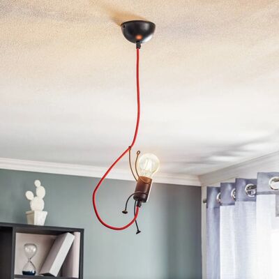 Emibig Bobi Czarna Lampa Wisząca - Regulowana Wysokość - E27 - 60W Emibig Bobi Czarna Lampa Wisząca - Regulowana Wysokość - E27 - 60W