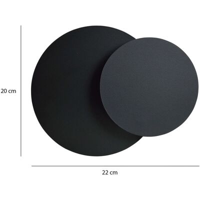Emibig Lighting Cerchio Lampada da Parete Nera - G9 Emibig Lighting Cerchio Lampada da Parete Nera - G9