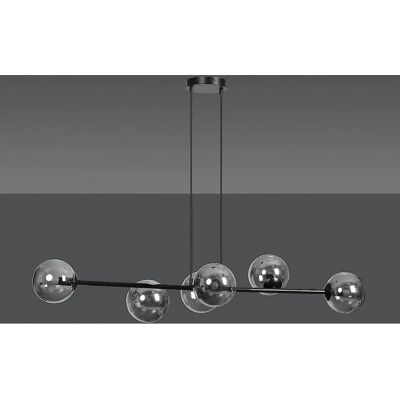 Lampe suspendue Globe noire Emibig Rossi - Plafonnier - Publicité Lampe suspendue Globe noire Emibig Rossi - Plafonnier - Publicité