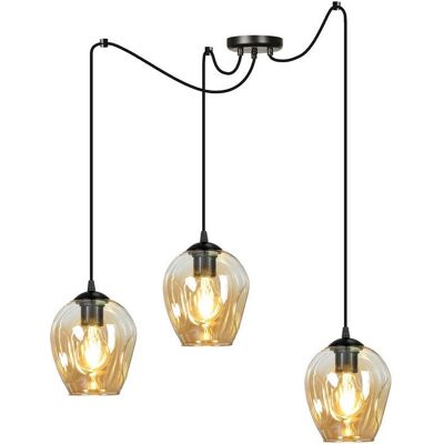 Emibig Lighting Level Schwarze Glasdome Pendelleuchte - Deckenleuchte Emibig Lighting Level Schwarze Glasdome Pendelleuchte - Deckenleuchte