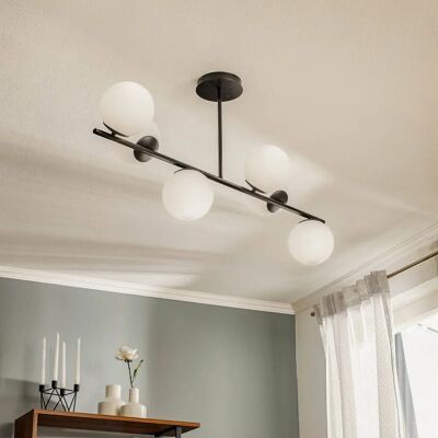 EMIBIG LIGHTING Kabo Deckenlampe - 6 Leuchten, Schwarz EMIBIG LIGHTING Kabo Deckenlampe - 6 Leuchten, Schwarz