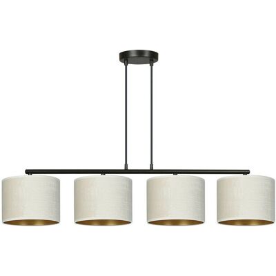 Emibig Lighting Hilde Schwarzes Pendel-Deckenleuchte - Verstellbar, Dimmbar, 4x E27 Emibig Lighting Hilde Schwarzes Pendel-Deckenleuchte - Verstellbar, Dimmbar, 4x E27