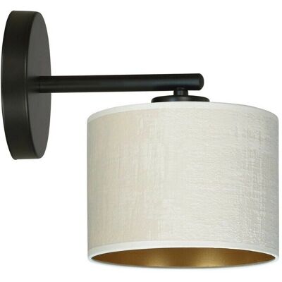 Lampa ścienna Emibig Lighting Hilde - Osłona z białej tkaniny - E27 Lampa ścienna Emibig Lighting Hilde - Osłona z białej tkaniny - E27