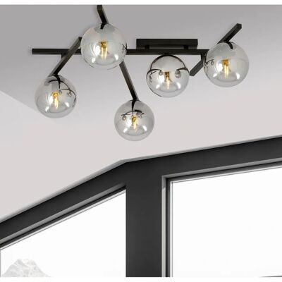 Emibig Lighting Emibig Smart Lampada a Soffitto Globale Nera - Lampada a Soffitto Emibig Lighting Emibig Smart Lampada a Soffitto Globale Nera - Lampada a Soffitto