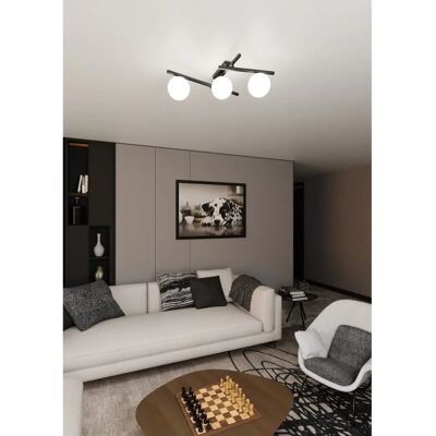 Emibig Lighting Emibig Inteligentna Czarna Globowa Lampa Sufitowa - Lampa Sufitowa Emibig Lighting Emibig Inteligentna Czarna Globowa Lampa Sufitowa - Lampa Sufitowa