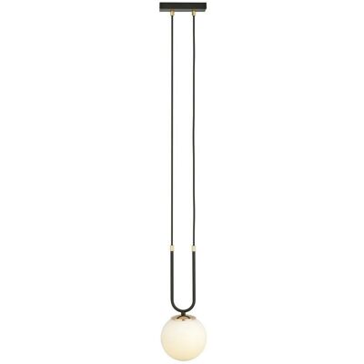 Emibig Lighting Emibig Glam Zwarte Globe Hanglamp - Plafondlamp Emibig Lighting Emibig Glam Zwarte Globe Hanglamp - Plafondlamp