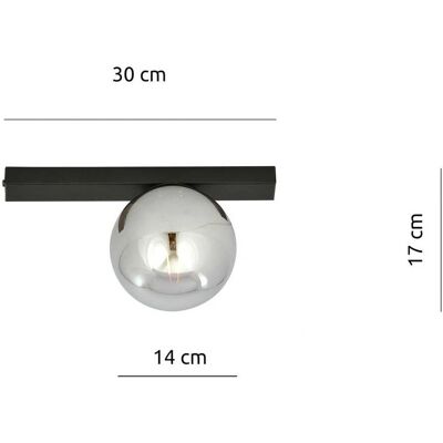 Emibig Lighting Emibig Fit Schwarze Globen Deckenleuchte - IP20, Dimmbar Emibig Lighting Emibig Fit Schwarze Globen Deckenleuchte - IP20, Dimmbar