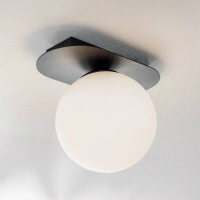 Emibig Lighting Emibig Plaza Czarna kula sufitowa - Lampa sufitowa Emibig Lighting Emibig Plaza Czarna kula sufitowa - Lampa sufitowa