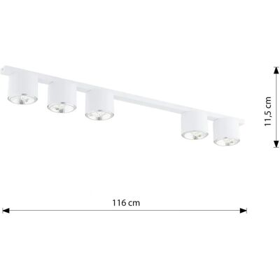 EMIBIG Nano 5 Wit - LED Plafondlamp EMIBIG Nano 5 Wit - LED Plafondlamp