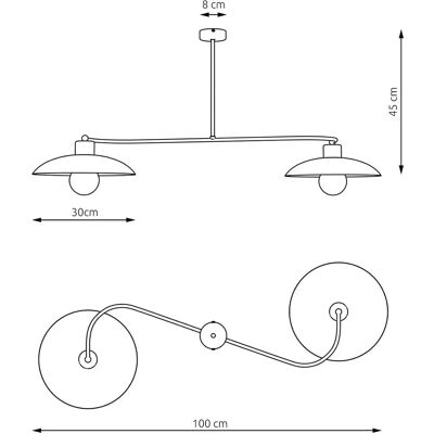Emibig - Foster - White - 2xE27 - Ceiling lamp Emibig - Foster - White - 2xE27 - Ceiling lamp
