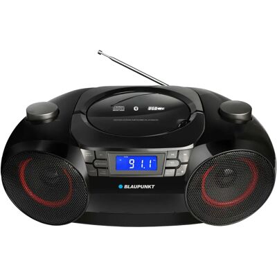 Blaupunkt BB30BT Lecteur CD portable Bluetooth - Noir Blaupunkt BB30BT Lecteur CD portable Bluetooth - Noir