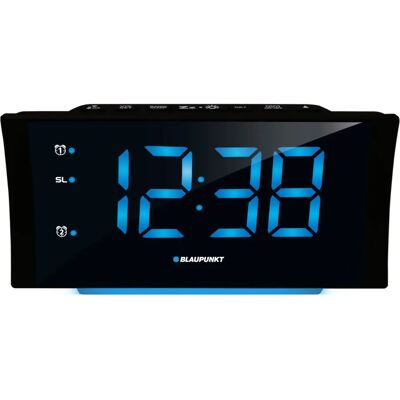 Réveil Blaupunkt CR80USB - Double Alarme, LED Bleu, USB - Publicité Réveil Blaupunkt CR80USB - Double Alarme, LED Bleu, USB - Publicité
