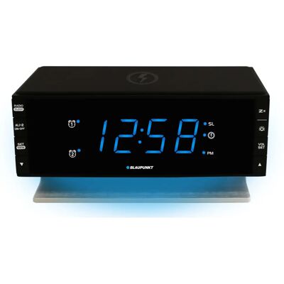 Blaupunkt CR55CHARGE Tragbarer Digitalradio-Wecker - Alarm, Kabelloses Laden Blaupunkt CR55CHARGE Tragbarer Digitalradio-Wecker - Alarm, Kabelloses Laden