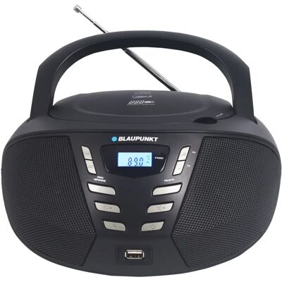 Blaupunkt BB7BK Tragbarer CD-Player FM Radio MP3 USB Schwarz Blaupunkt BB7BK Tragbarer CD-Player FM Radio MP3 USB Schwarz