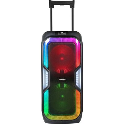 Haut-parleur de fête Bluetooth Prime3 APS91 - Karaoké, 2 Microphones Haut-parleur de fête Bluetooth Prime3 APS91 - Karaoké, 2 Microphones