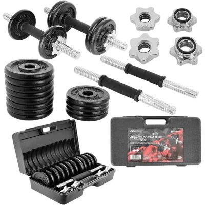 Regulowane hantle EB Fit - 15 kg Regulowane hantle EB Fit - 15 kg