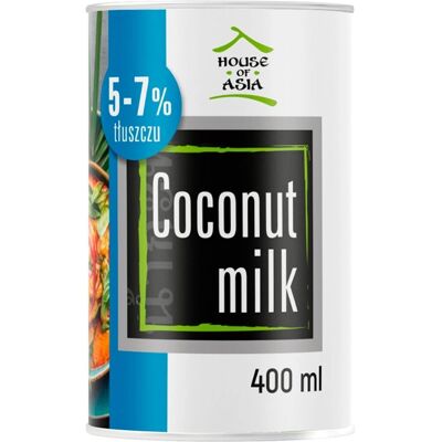 Bio mleko kokosowe House of Asia 5-7% 400ml Bio mleko kokosowe House of Asia 5-7% 400ml