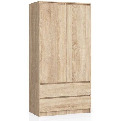Höffner Oda Armoire à portes battantes - 90cm de large - Couleur bois - Publicité Höffner Oda Armoire à portes battantes - 90cm de large - Couleur bois - Publicité