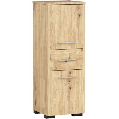 Akord Dębowa Rzeźba Kolumna łazienkowa - Nowoczesny design - 30x30x85 cm Akord Dębowa Rzeźba Kolumna łazienkowa - Nowoczesny design - 30x30x85 cm
