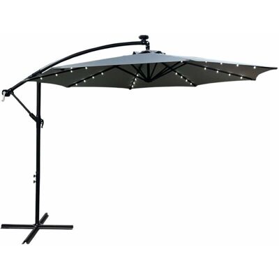 AKORD Parasol ogrodowy MILIN Jasnoszary - Parasol AKORD Parasol ogrodowy MILIN Jasnoszary - Parasol