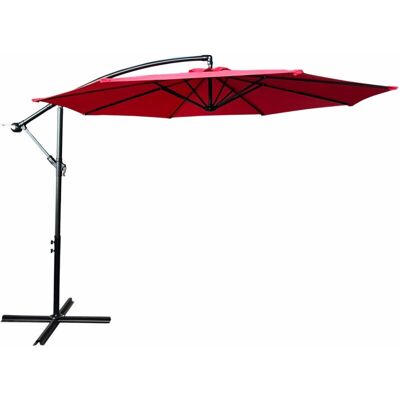 AKORD Parasol ogrodowy Aster ochrona UV Czerwony 300x300x245 cm AKORD Parasol ogrodowy Aster ochrona UV Czerwony 300x300x245 cm