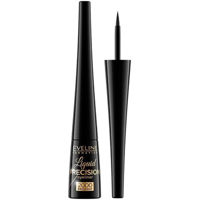 Eveline Cosmetics Liquid Precision 2000 Procent - Eyeliner Schwarz Eveline Cosmetics Liquid Precision 2000 Procent - Eyeliner Schwarz
