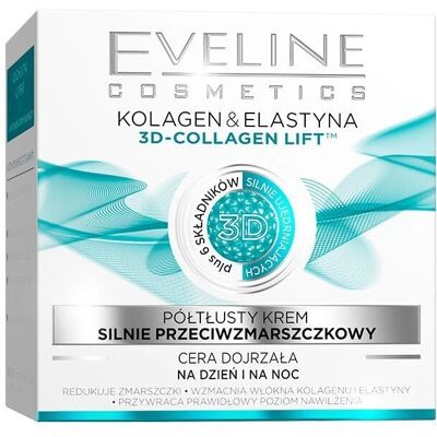 Crème Anti-Âge Active Eveline - Collagène & Elastine - 50ml Crème Anti-Âge Active Eveline - Collagène & Elastine - 50ml