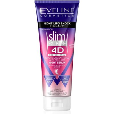 Eveline Slim Extreme 4D Suero Nocturno Super Concentrado Anticelulítico (250ml) Eveline Slim Extreme 4D Suero Nocturno Super Concentrado Anticelulítico (250ml)