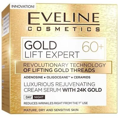 Eveline Cosmetics Gold Lift Expert - Serum 60+ für Hautverjüngung Eveline Cosmetics Gold Lift Expert - Serum 60+ für Hautverjüngung