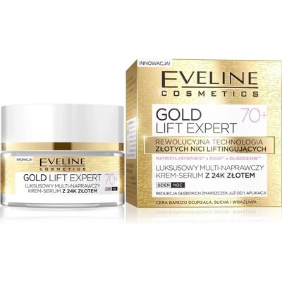 Eveline Gold Lift Expert 70+ Crème visage - Crème visage - Publicité Eveline Gold Lift Expert 70+ Crème visage - Crème visage - Publicité