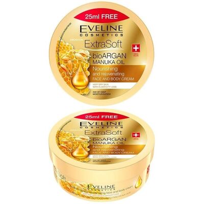 Eveline Cosmetics Eveline Extra Soft Bio Organische Argan Nährende Gesichts- und Körpercreme Eveline Cosmetics Eveline Extra Soft Bio Organische Argan Nährende Gesichts- und Körpercreme