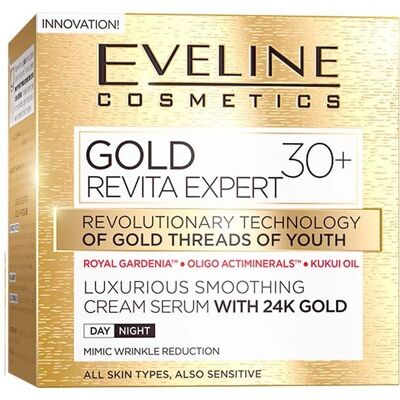 Eveline Cosmetics Gold Revita Expert Gesichtscreme - Faltenreduzierung Eveline Cosmetics Gold Revita Expert Gesichtscreme - Faltenreduzierung