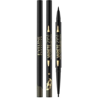 Eveline Cosmetics Matita Occhi Effetto Doppio - Nero Waterproof Eveline Cosmetics Matita Occhi Effetto Doppio - Nero Waterproof