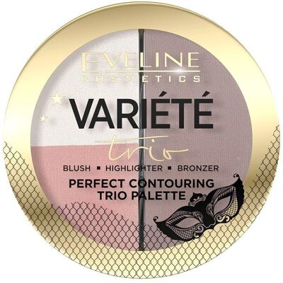 Palette di Contouring Eveline Cosmetics Leggera - 3 in 1 Trucco Palette di Contouring Eveline Cosmetics Leggera - 3 in 1 Trucco