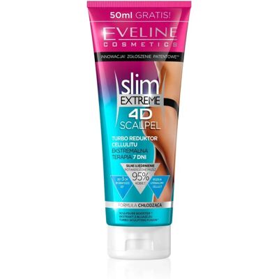 Eveline Slim Extreme 4D Scalpel Serum against cellulite with cooling effect (250ml) Eveline Slim Extreme 4D Scalpel Serum against cellulite with cooling effect (250ml)