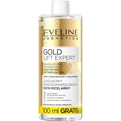 Eveline Cosmetics Gold Lift Expert Mizellenwasser - Anti-Aging, 500ml Eveline Cosmetics Gold Lift Expert Mizellenwasser - Anti-Aging, 500ml