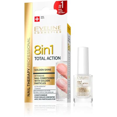 Eveline Gold Nail Conditioner - 8in1 Total Action - 12ml Eveline Gold Nail Conditioner - 8in1 Total Action - 12ml