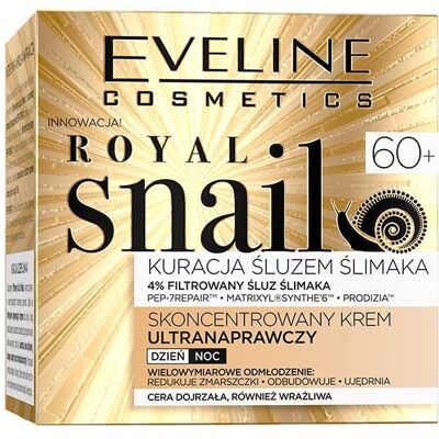 Eveline Cosmetics Royal Snail 60+ Gesichtscreme - Verjüngung, Tag & Nacht - 50ml Eveline Cosmetics Royal Snail 60+ Gesichtscreme - Verjüngung, Tag & Nacht - 50ml