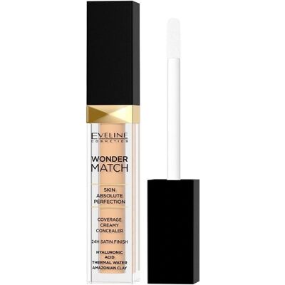 Eveline Cosmetics Wonder Match Concealer - 10 Light Vanilla - Cremig, Langhaftend, Makalös Finish Eveline Cosmetics Wonder Match Concealer - 10 Light Vanilla - Cremig, Langhaftend, Makalös Finish