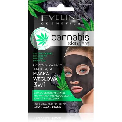 Eveline Cosmetics Cannabis Reinigende Tonerde-Maske - Tiefenreinigung, Detox, Aufhellung Eveline Cosmetics Cannabis Reinigende Tonerde-Maske - Tiefenreinigung, Detox, Aufhellung