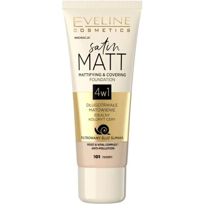 Fond de Teint Eveline Satin Matt - Visage - Publicité Fond de Teint Eveline Satin Matt - Visage - Publicité