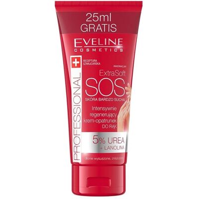 Eveline Cosmetics Extra Soft SOS Hand Cream - Moisturizes & Protects Eveline Cosmetics Extra Soft SOS Hand Cream - Moisturizes & Protects