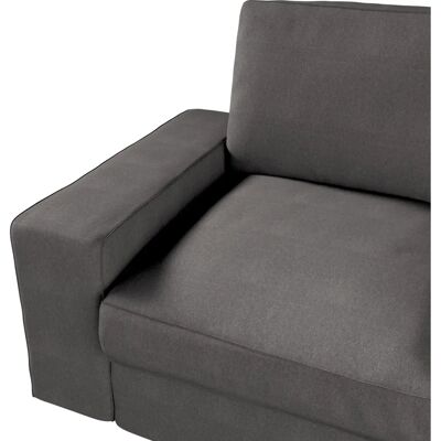 Dekoria - Kivik 2-Sitz nicht ausziehbar - Grau - 190x95x83 cm - SofaAbdeckung Dekoria - Kivik 2-Sitz nicht ausziehbar - Grau - 190x95x83 cm - SofaAbdeckung