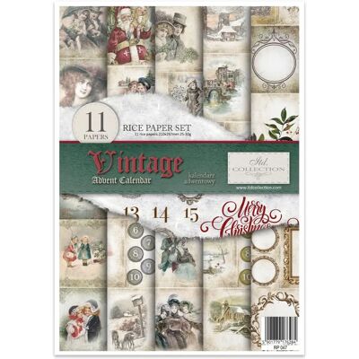ITD Collection RP047 - Ensemble de papier vintage pour artisanat ITD Collection RP047 - Ensemble de papier vintage pour artisanat
