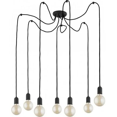 TK Lighting - Qualle - Černá - 7xE27 - Závěsná lampa TK Lighting - Qualle - Černá - 7xE27 - Závěsná lampa