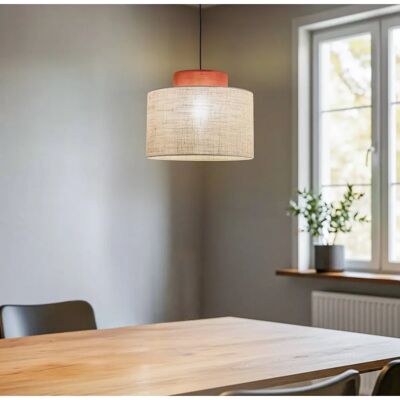 Lampa wisząca Duo Cylindryczna Beżowa - Oprawa sufitowa Lampa wisząca Duo Cylindryczna Beżowa - Oprawa sufitowa
