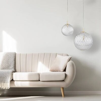 Lampada a sospensione TK Lighting Cadix 21cm Oro - Lampada Pendente Lampada a sospensione TK Lighting Cadix 21cm Oro - Lampada Pendente